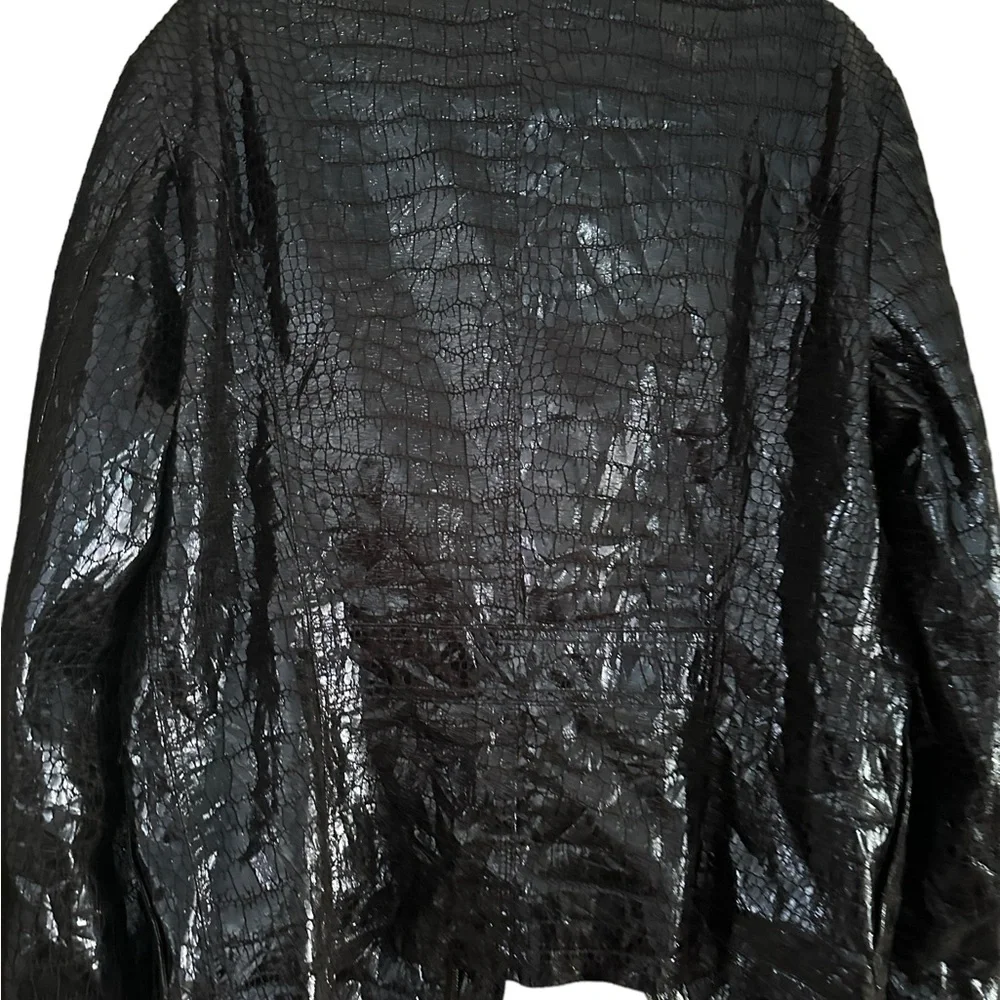 EMPORIO ARMANI BLACK BOMBER JACKET - Picture 4 of 9